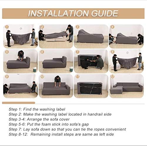 Stretch Modular Sectional Sofa Cover Set