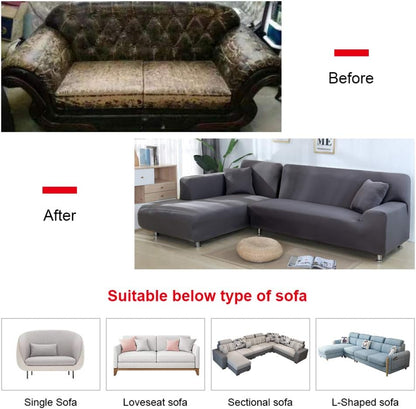 Stretch Modular Sectional Sofa Cover Set