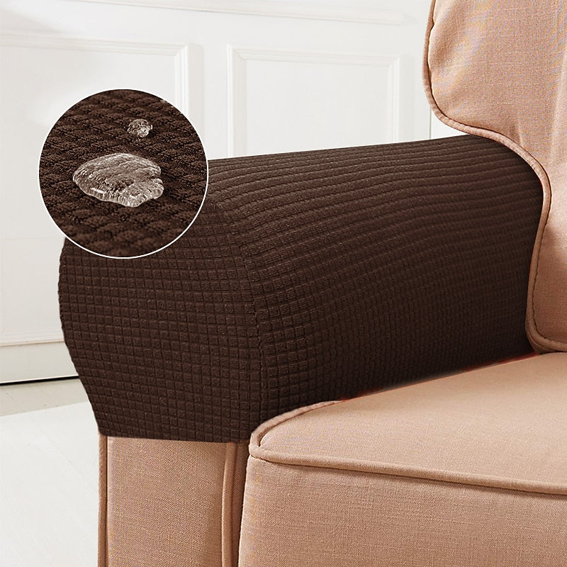 Stretch Spandex Armrest Covers for Chairs and Armchairs Set of 2