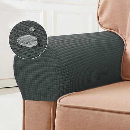 Stretch Spandex Armrest Covers for Chairs and Armchairs Set of 2