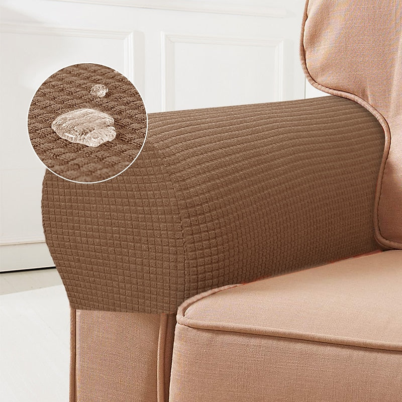 Stretch Spandex Armrest Covers for Chairs and Armchairs Set of 2
