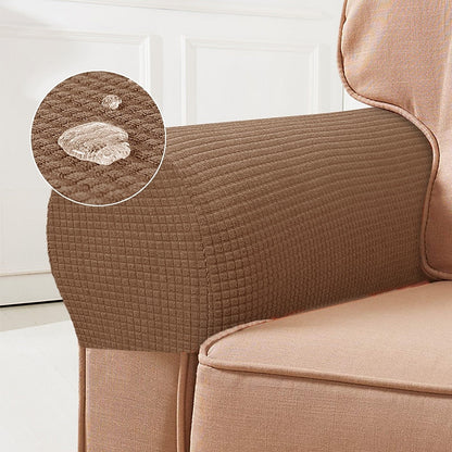 Stretch Spandex Armrest Covers for Chairs and Armchairs Set of 2
