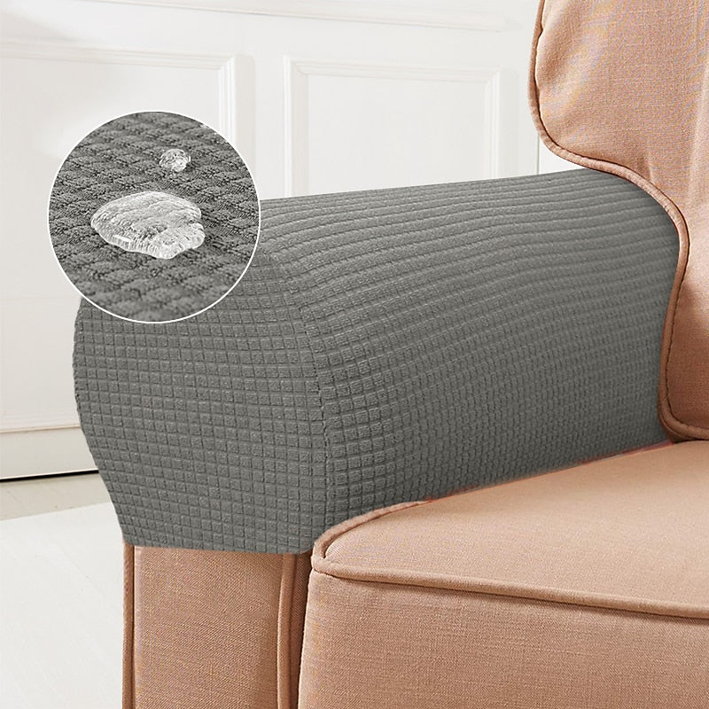 Stretch Spandex Armrest Covers for Chairs and Armchairs Set of 2