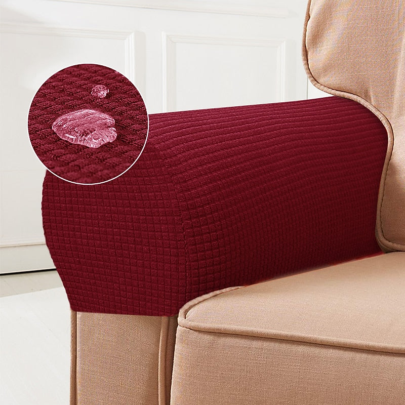 Stretch Spandex Armrest Covers for Chairs and Armchairs Set of 2