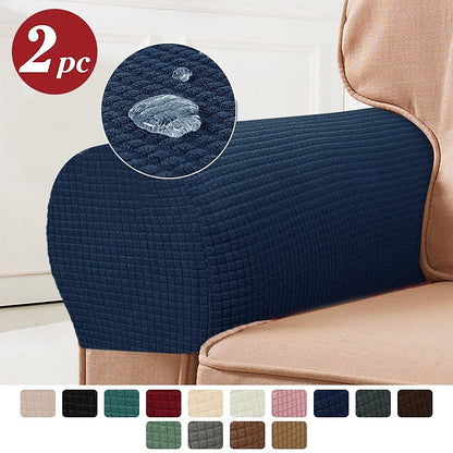 Stretch Spandex Armrest Covers for Chairs and Armchairs Set of 2