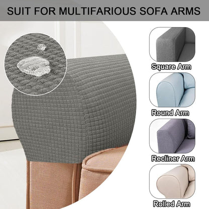 Stretch Spandex Armrest Covers for Chairs and Armchairs Set of 2