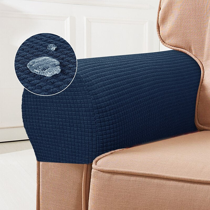 Stretch Spandex Armrest Covers for Chairs and Armchairs Set of 2