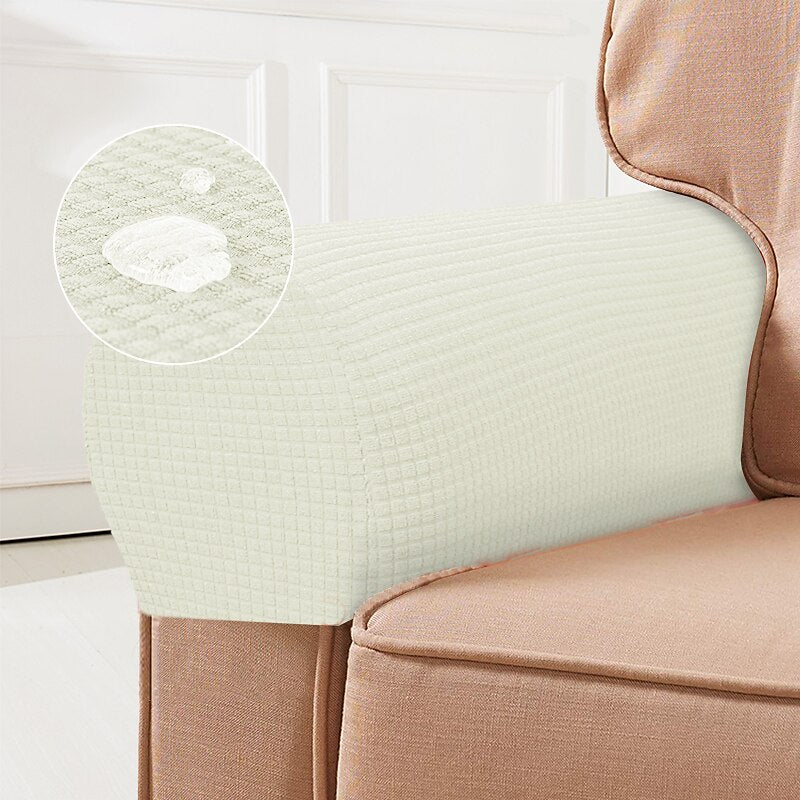 Stretch Spandex Armrest Covers for Chairs and Armchairs Set of 2
