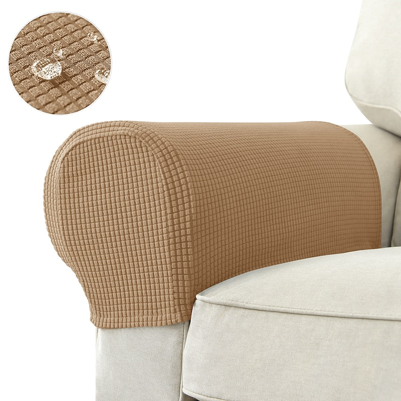 Stretch Spandex Armrest Covers for Chairs and Armchairs Set of 2