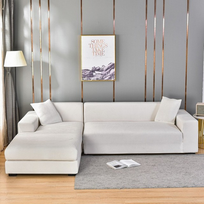 Stretch Velvet Sofa Cover with Pet Hair and Stain Protection