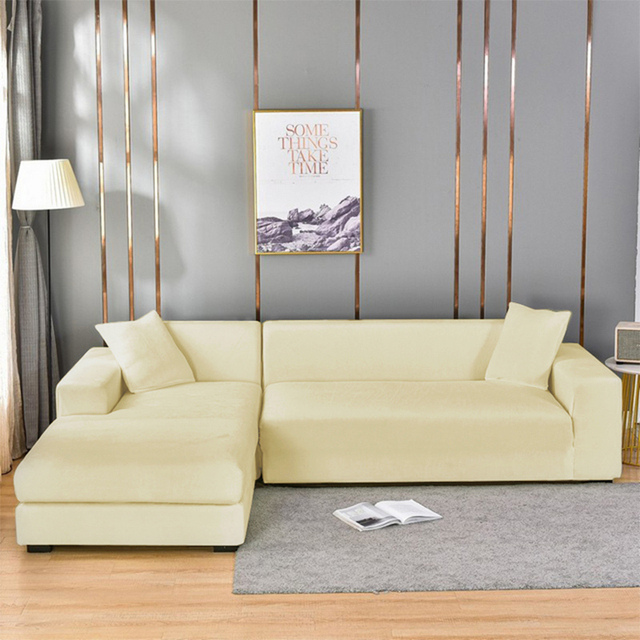 Stretch Velvet Sofa Cover with Pet Hair and Stain Protection