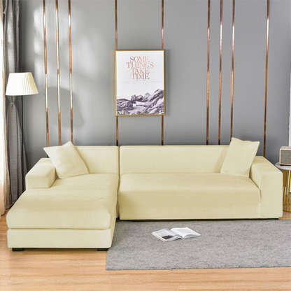 Stretch Velvet Sofa Cover with Pet Hair and Stain Protection