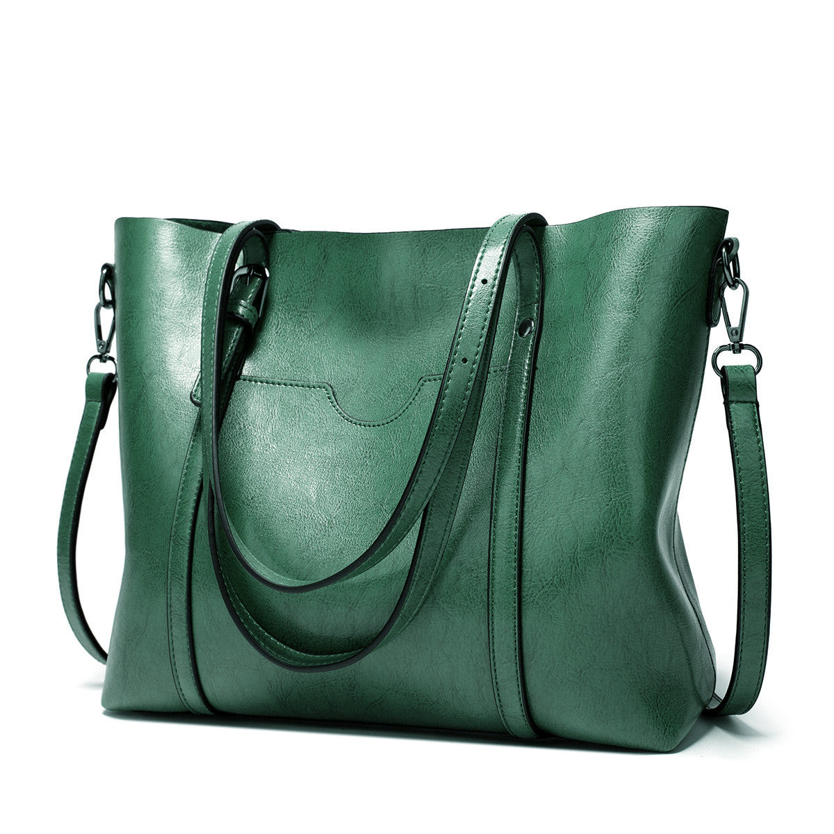 Stylish Vegan Leather Handbag with Roomy Interior