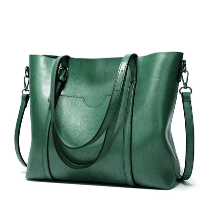 Stylish Vegan Leather Handbag with Roomy Interior