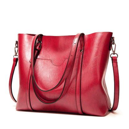 Stylish Vegan Leather Handbag with Roomy Interior