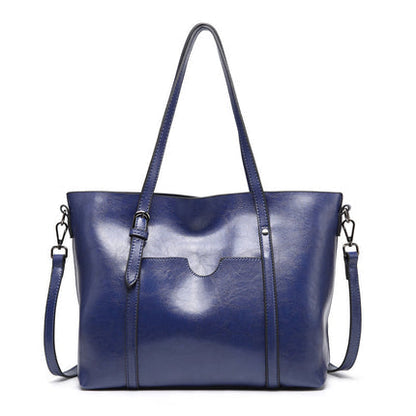 Stylish Vegan Leather Handbag with Roomy Interior