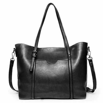 Stylish Vegan Leather Handbag with Roomy Interior