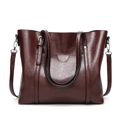 Stylish Vegan Leather Handbag with Roomy Interior