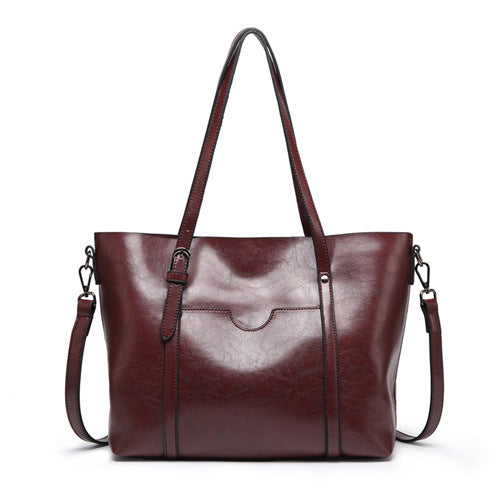 Stylish Vegan Leather Handbag with Roomy Interior