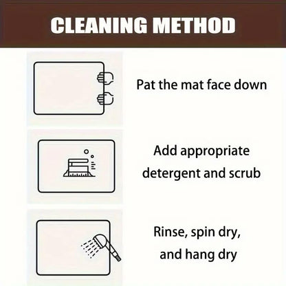 Super Absorbent Diatomite Kitchen and Bathroom Mat