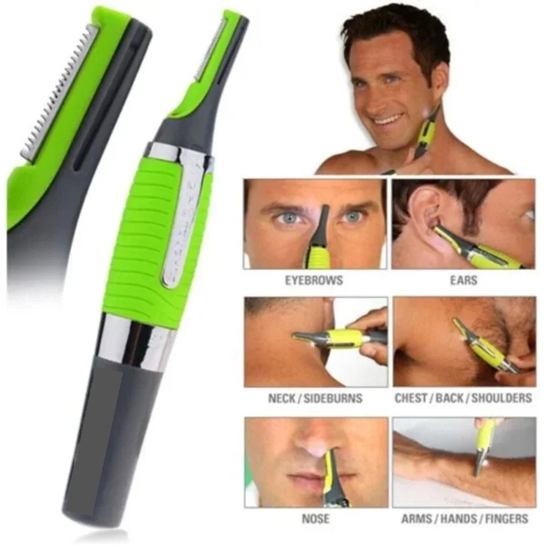 Super Precision Facial Hair Trimmer LED Eyebrow Body Groomer