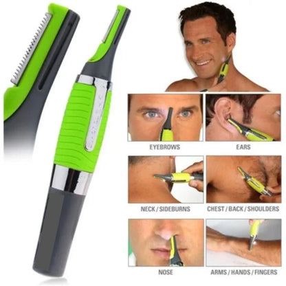 Super Precision Facial Hair Trimmer LED Eyebrow Body Groomer