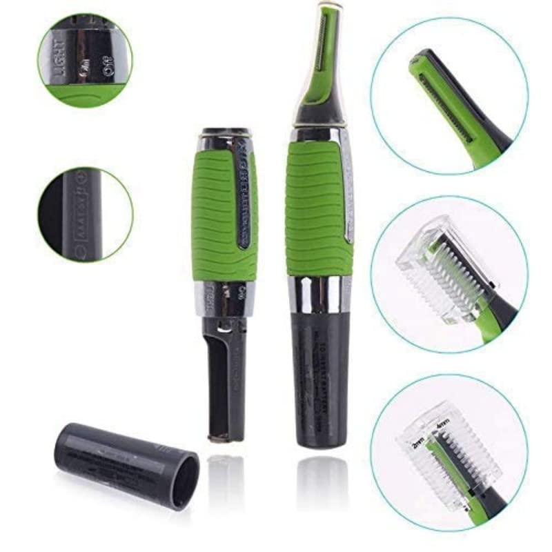Super Precision Facial Hair Trimmer LED Eyebrow Body Groomer
