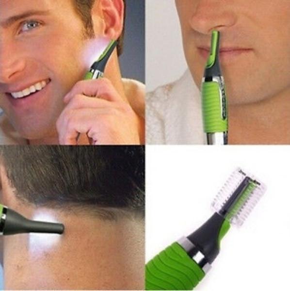 Super Precision Facial Hair Trimmer LED Eyebrow Body Groomer