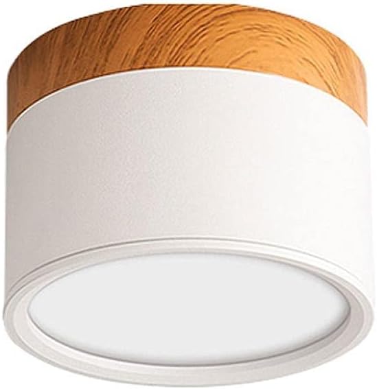 Surface Mounted LED Downlight 12W Wood Grain Three Color Ceiling Light