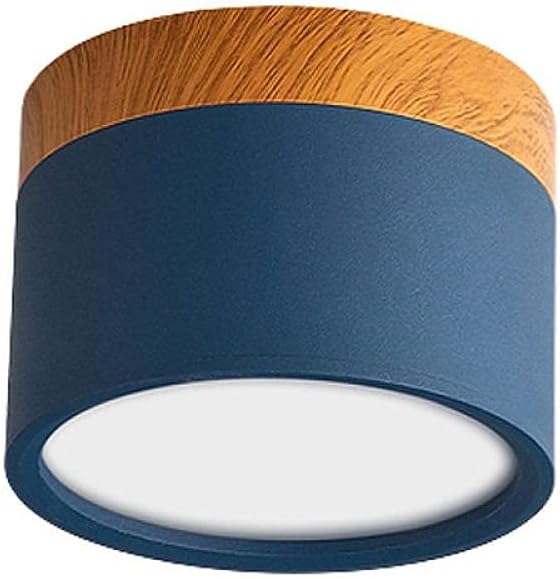 Surface Mounted LED Downlight 12W Wood Grain Three Color Ceiling Light