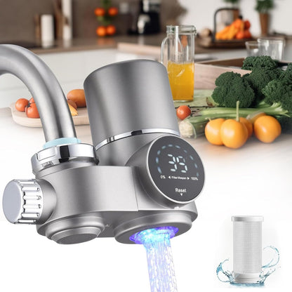 Tap Water Filter with LED Display and Advanced Multi-Layer Filtration