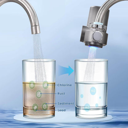 Tap Water Filter with LED Display and Advanced Multi-Layer Filtration