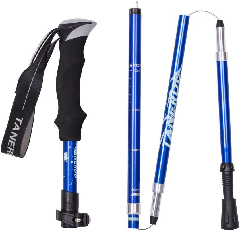Telescopic Foldable Hiking Walking Poles with Adjustable Length