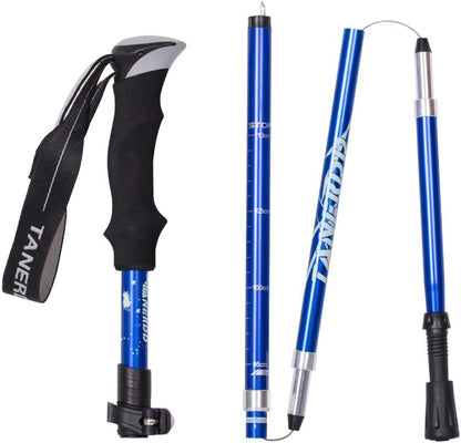 Telescopic Foldable Hiking Walking Poles with Adjustable Length