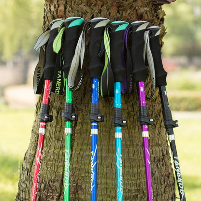 Telescopic Foldable Hiking Walking Poles with Adjustable Length