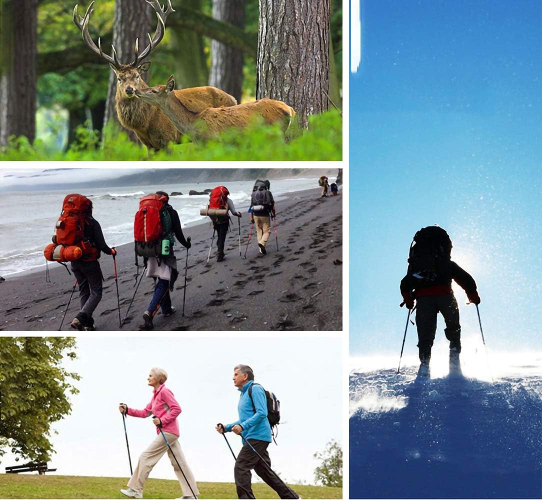 Telescopic Foldable Hiking Walking Poles with Adjustable Length