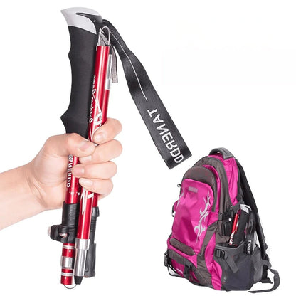 Telescopic Foldable Hiking Walking Poles with Adjustable Length