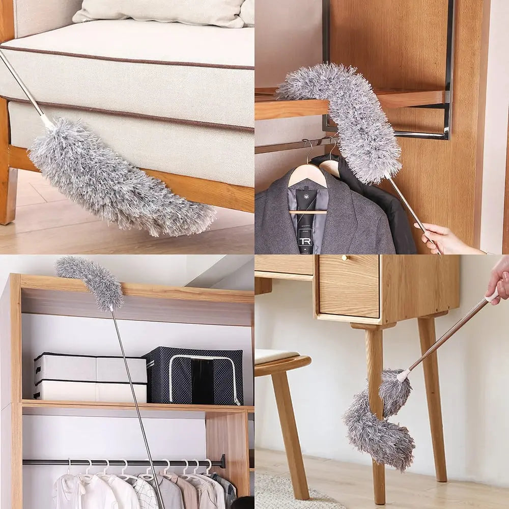 Telescopic Microfiber Dust Duster Extendable Cleaning Brush