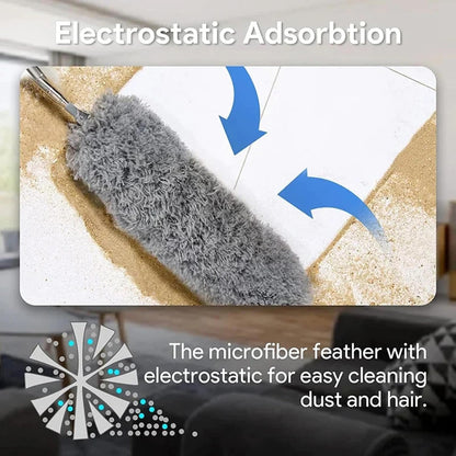 Telescopic Microfiber Dust Duster Extendable Cleaning Brush
