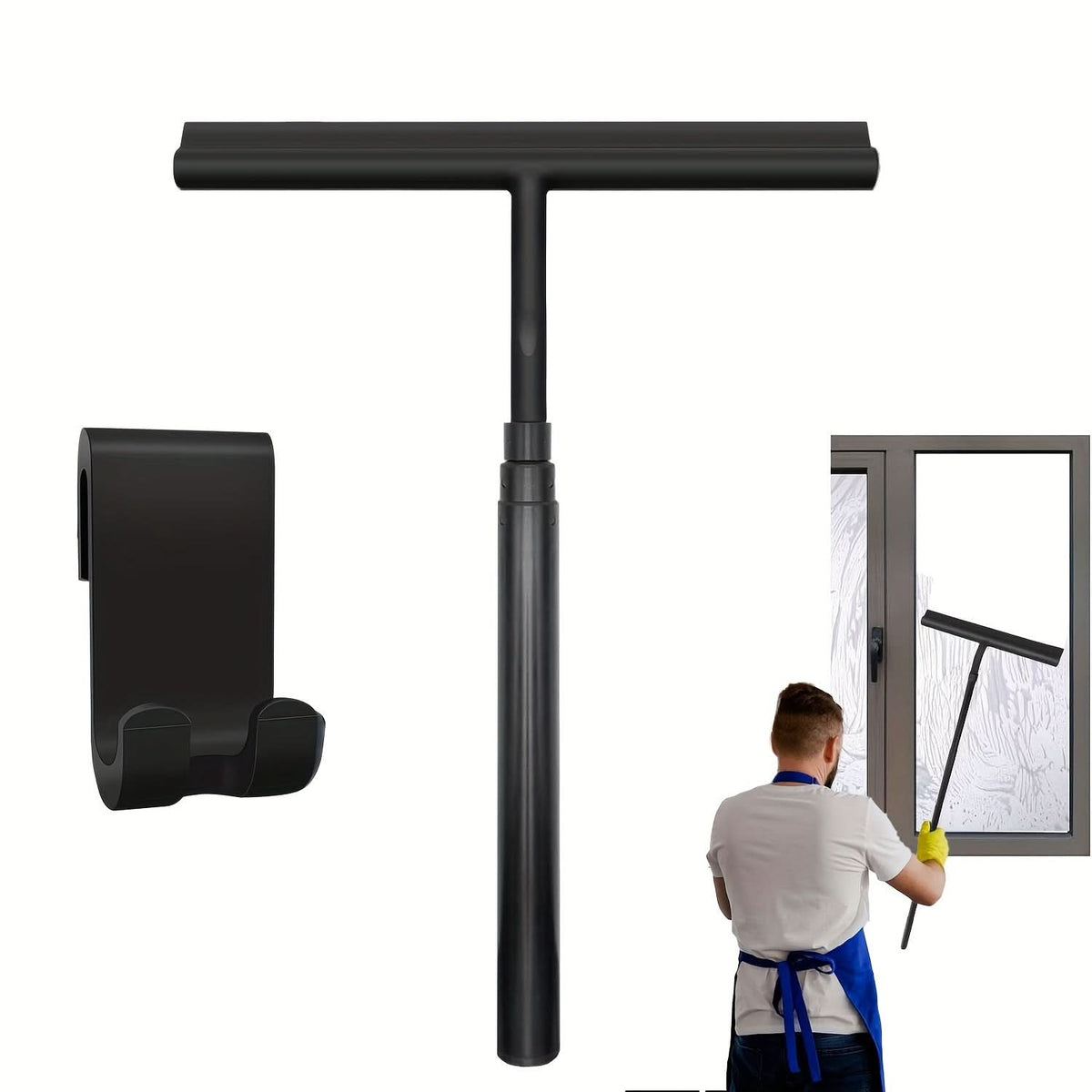 Telescopic Shower Squeegee with 120cm Adjustable Handle