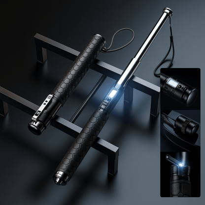 Telescopic Walking Stick with Quick Deploy Stability Support