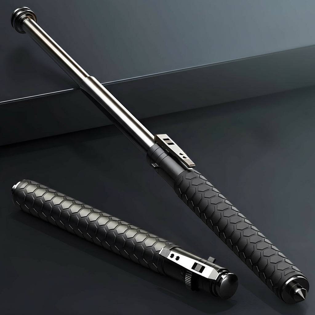 Telescopic Walking Stick with Quick Deploy Stability Support