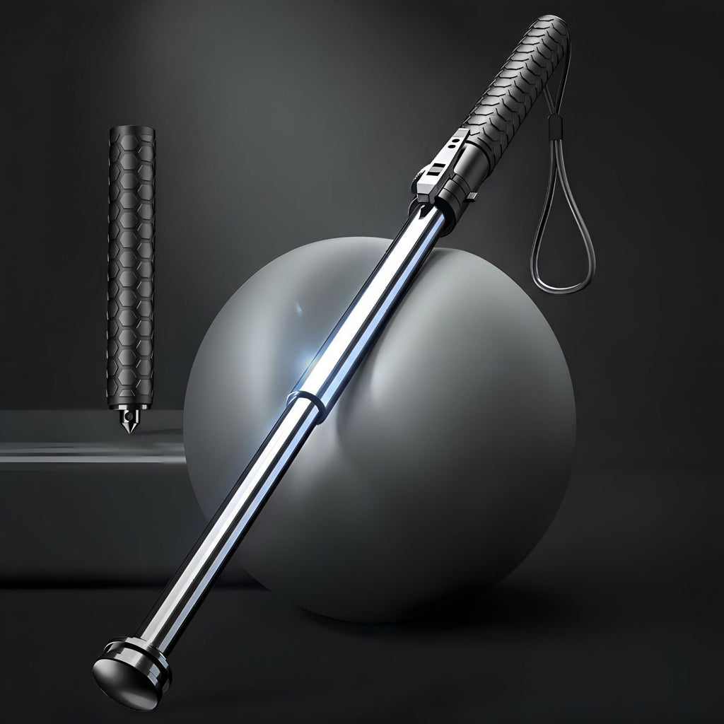 Telescopic Walking Stick with Quick Deploy Stability Support