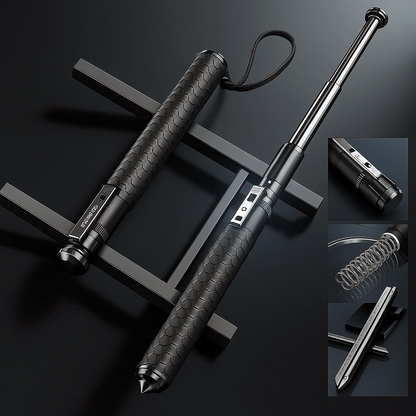 Telescopic Walking Stick with Quick Deploy Stability Support
