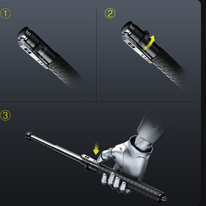 Telescopic Walking Stick with Quick Extension Mechanism