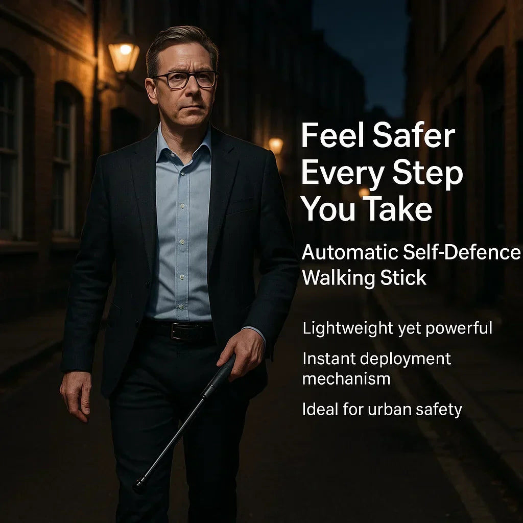 Telescopic Walking Stick with Quick Extension Mechanism