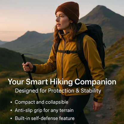 Telescopic Walking Stick with Quick Extension Mechanism