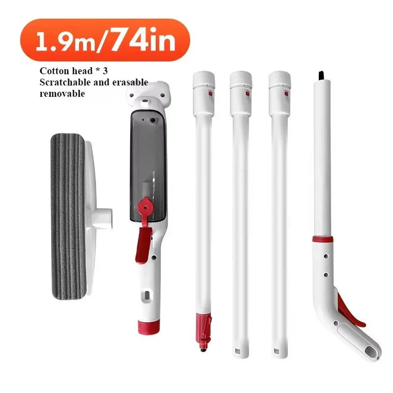 Telescopic Window Cleaner with Spray Bottle and Squeegee