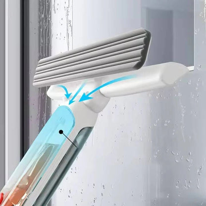 Telescopic Window Cleaner with Spray Bottle and Squeegee