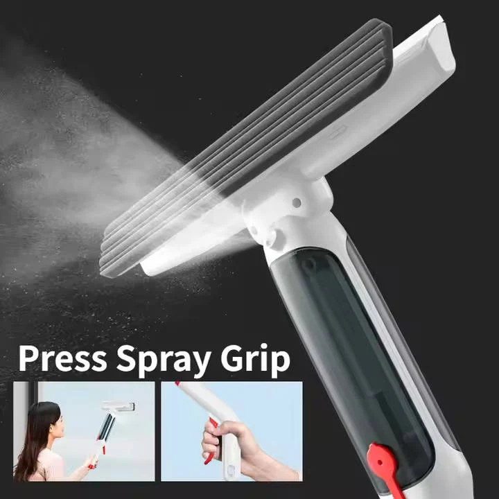 Telescopic Window Cleaner with Spray Bottle and Squeegee